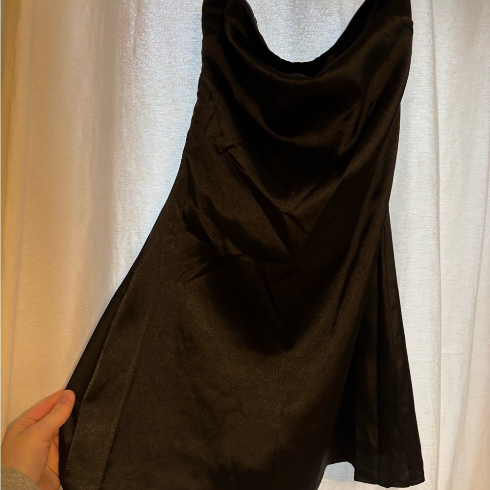 Chic Strapless Black Mini Dress